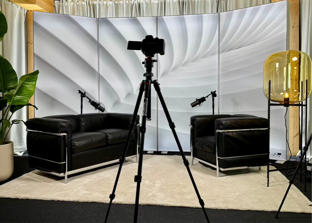 Studio-Aufnahme deines Podcasts mit Videomitschnitt