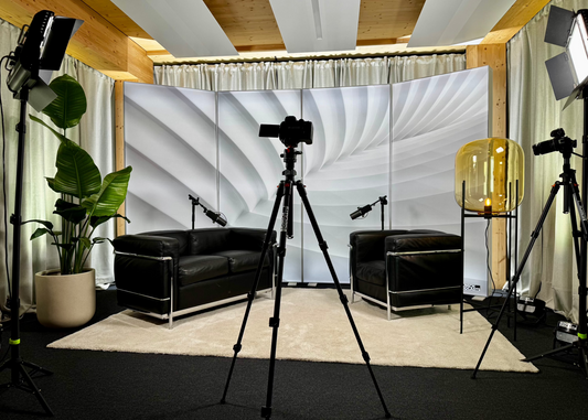 Aufnahme deiner Podcast-Folge im Studio mit 4K-Videomitschnitt