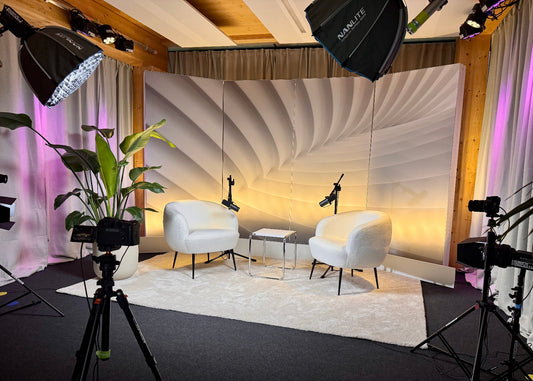 Studio-Aufnahme deines Podcasts mit Videomitschnitt